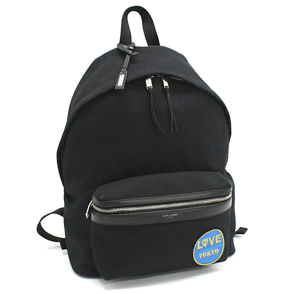 Saint Laurent Paris City Backpack Six Limited Edition Canvas Black YSL SAC